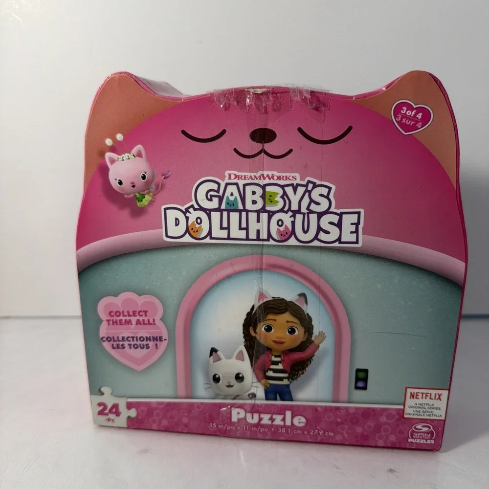 Gabbys Dollhouse 24 piece PUZZLE Collection Spinmaster Ages 3+